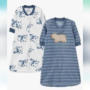 Carter's Fleece Sleep Sack Long Sleeve Sleep Bag 0-3 Months Beary Cute